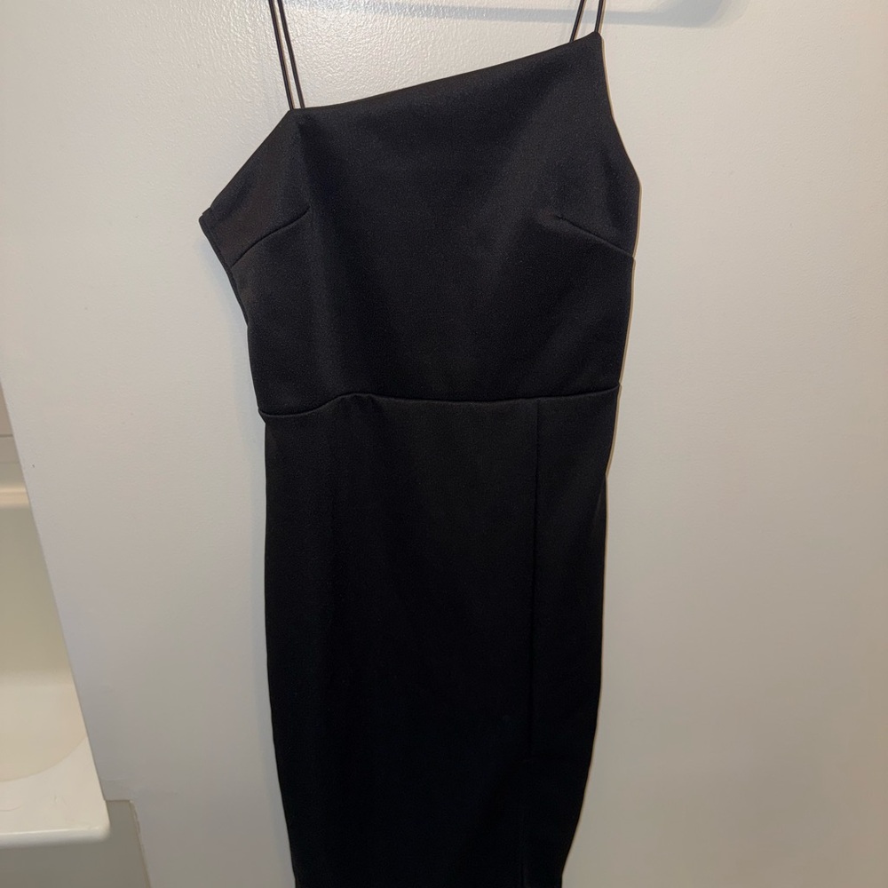 Black One-Shoulder Dress